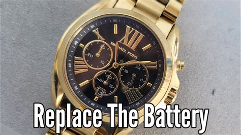 how to open michael kors watch to change battery|michael kors watch batteries replacement.